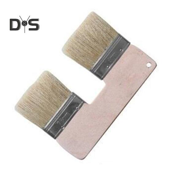 

1/2 шт. Двусторонняя художественная кисть с удобной деревянной ручкой, мягкая щетина, кисти для рисования, кисти для большой площади покрытия 1pc