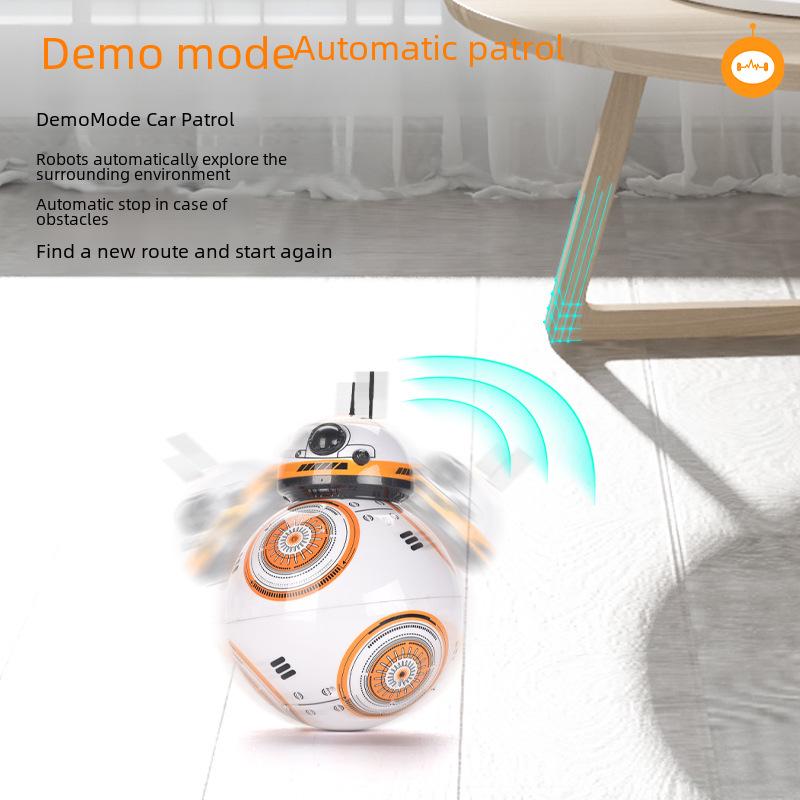 Planet Wars BB8 Inteligentní robot na dálkové ovládání Hračka s rotujícím světlem a hudbou
