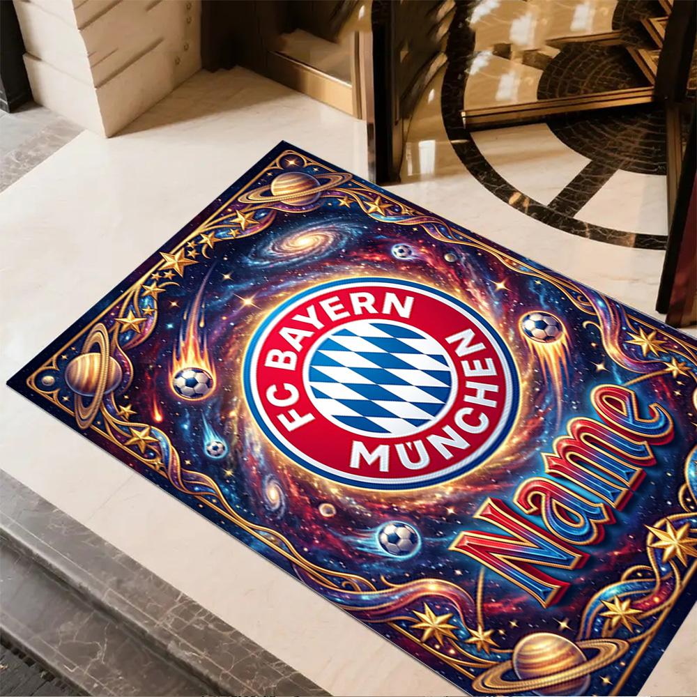 Bayern Munich Galaxy Art Area Rug Suitable for Game Room Foyer Outdoor Decorate room Anti-slip Rug Anime Office Decor
