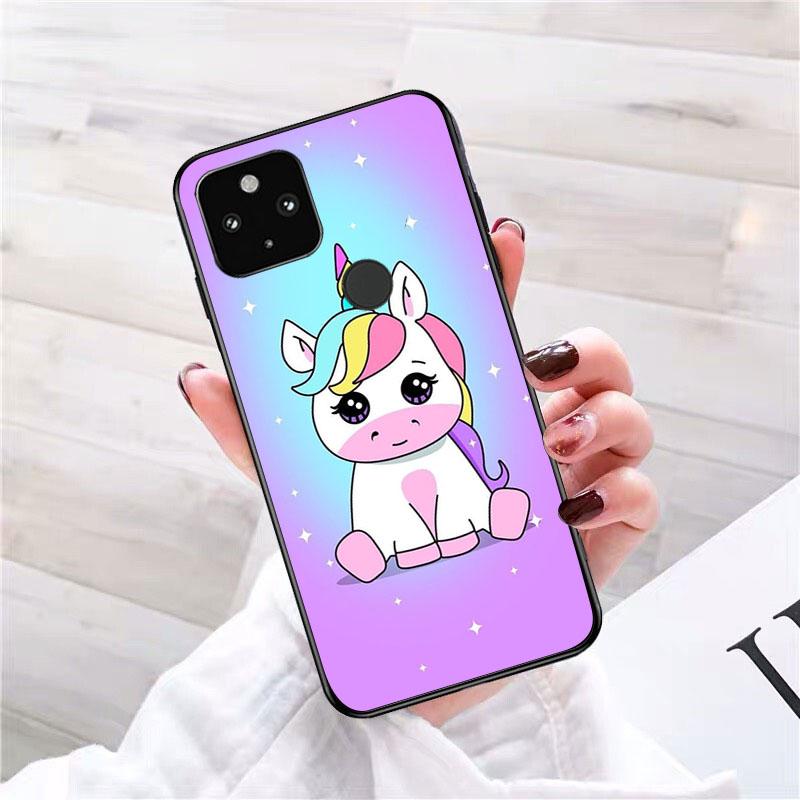 Cute Rainbow Unicorn Phone Case for Google Pixel 7 Pro 7 6A 6 Pro 5A 4A 3A Pixel 4 XL Pixel 5 6 4 3 XL 3A XL 2 XL