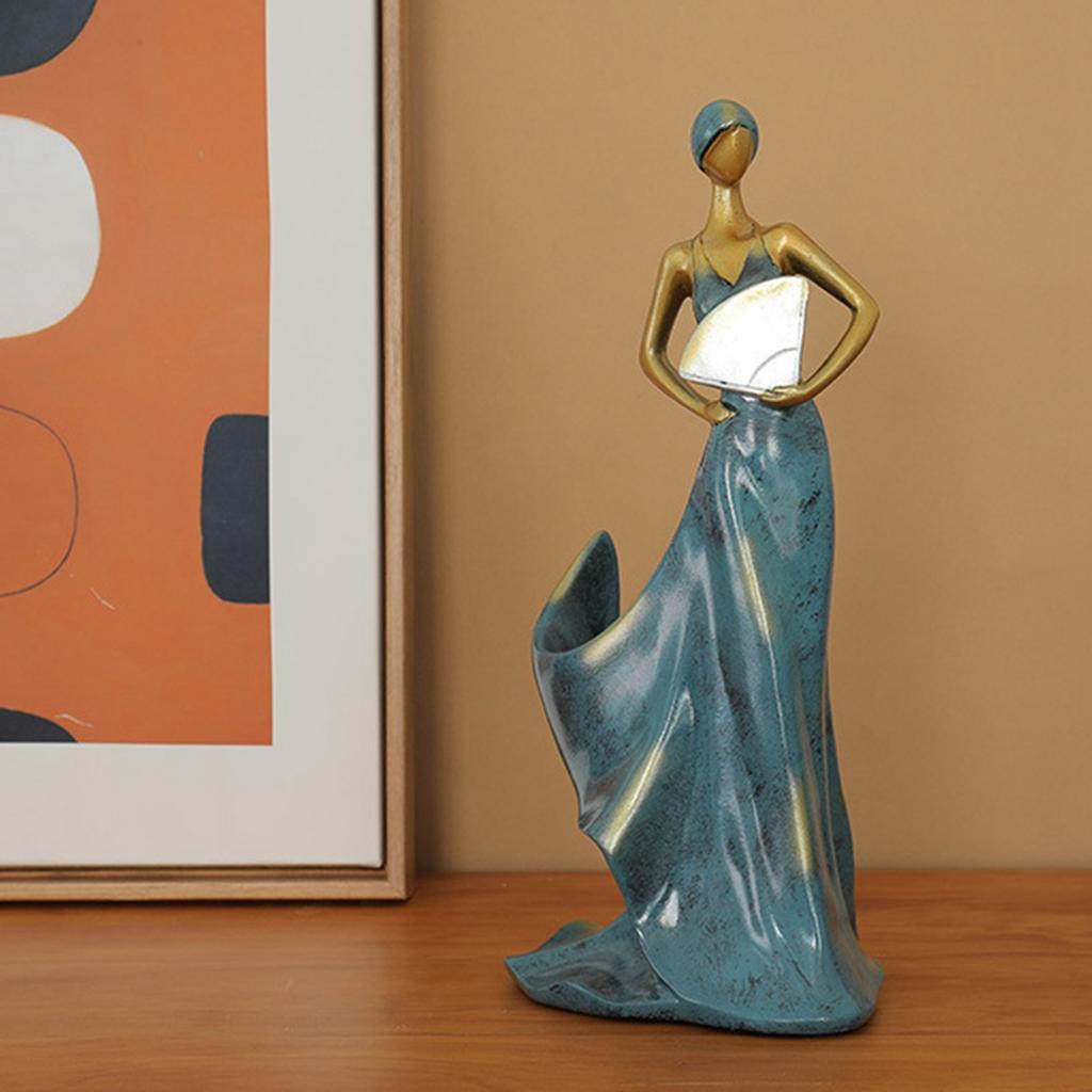 Dancing Girl Figurines Wine Holder Statue Synthetic Resin Wine Bottle Rack Stand for Bar Counter