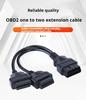 30CM OBD2 16Pin Y Splitter Cable 1 Male to Dual Female OBDII Extension Wire Car Diagnostic Scanner Adapter