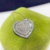 Korean Minimalist Heart-Shaped Luxury Diamond Necklace for Women - Elegant Clavicle Chain Jewelry