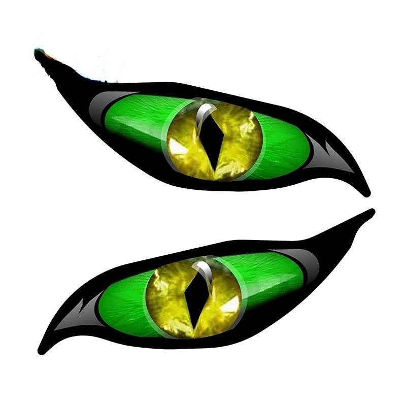 Car Stickers for Evil Yellow Eyes RV Motorcycle Occlusion Scratch Waterproof Windshield VAN Anime Decal STICKER Products