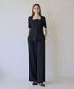 Illoje No-Button Blouse (Black)