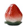Ceramic Strawberry Tea Canister Simulation Sugar Jar Multifunctional Tea Storage Tank  Bar