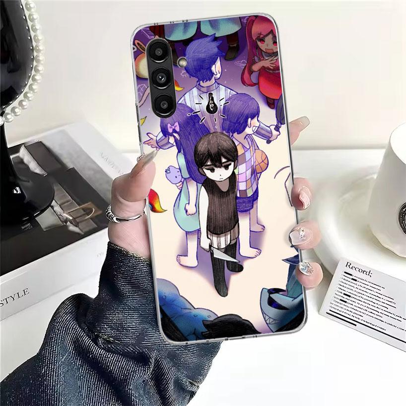 Game O-Omori Cartoon Phone Case For Samsung Galaxy A13 A14 A15 A16 A17 A53 A54 A55 A56 A57 A33 A34 A35 A36 A37 A23 A24 A25 A26 G