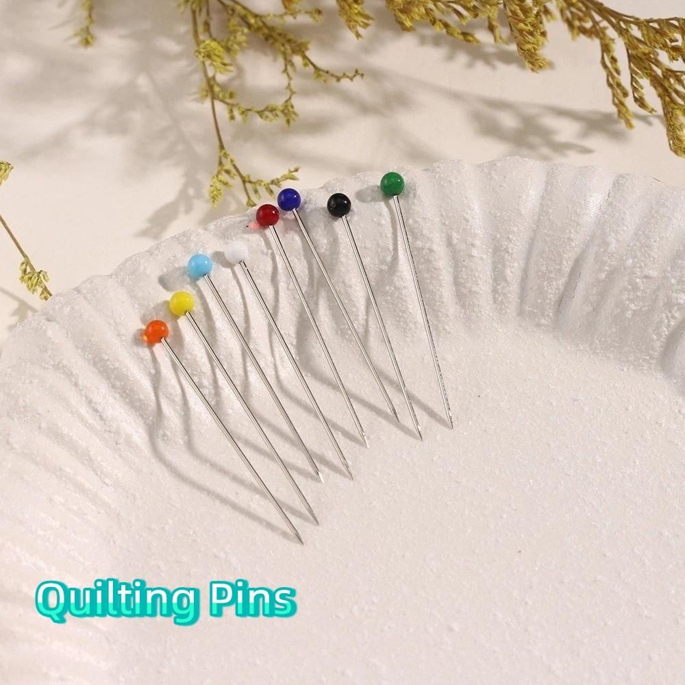 600PCS/BOX Round Head Pearlized Ball Head Pins Multicolor Sewing Pins Quilting Pins  Dressmaking