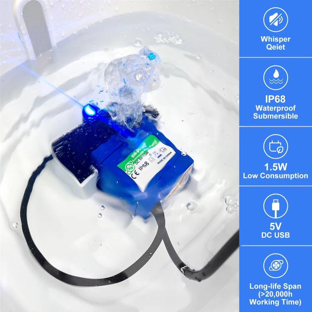 DC 5V Pet Water Pump Brushless Cat Fountain Motor Replacement  Fish Tank