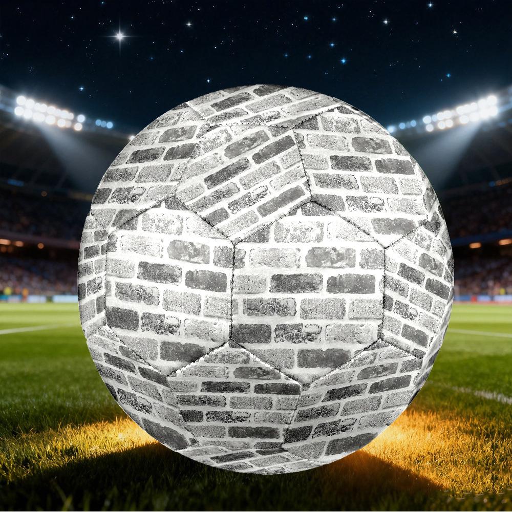 1pc Urban Brick Texture Size 5 Soccer Ball Professional Match Training Football Indoor &Outdoor Sports Ball Lightweight Durable c6525