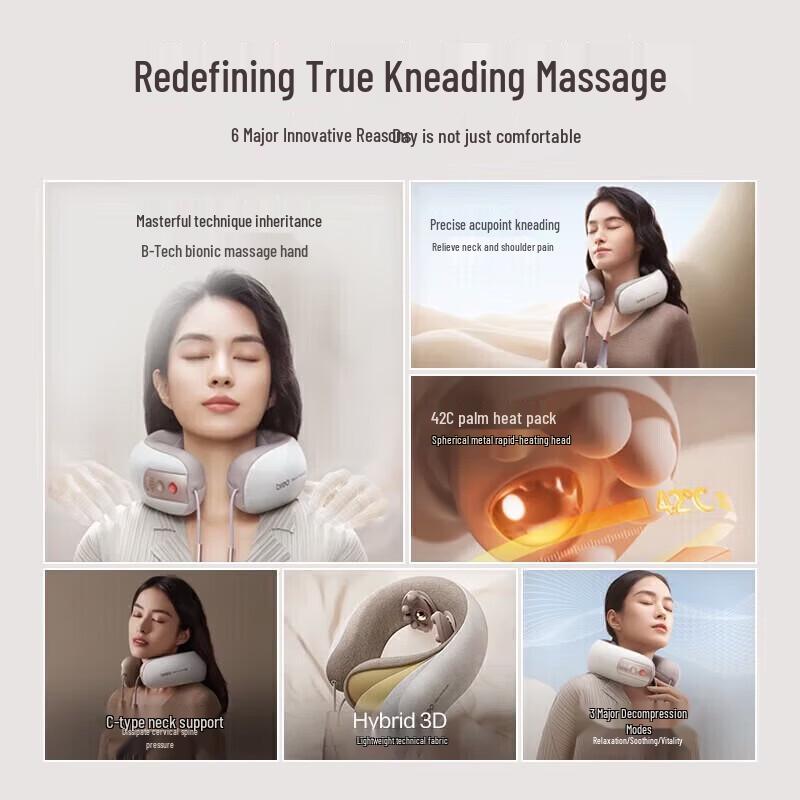 breo Neck5 Neck and Shoulder Massager Pillow CN plug (adapter included)