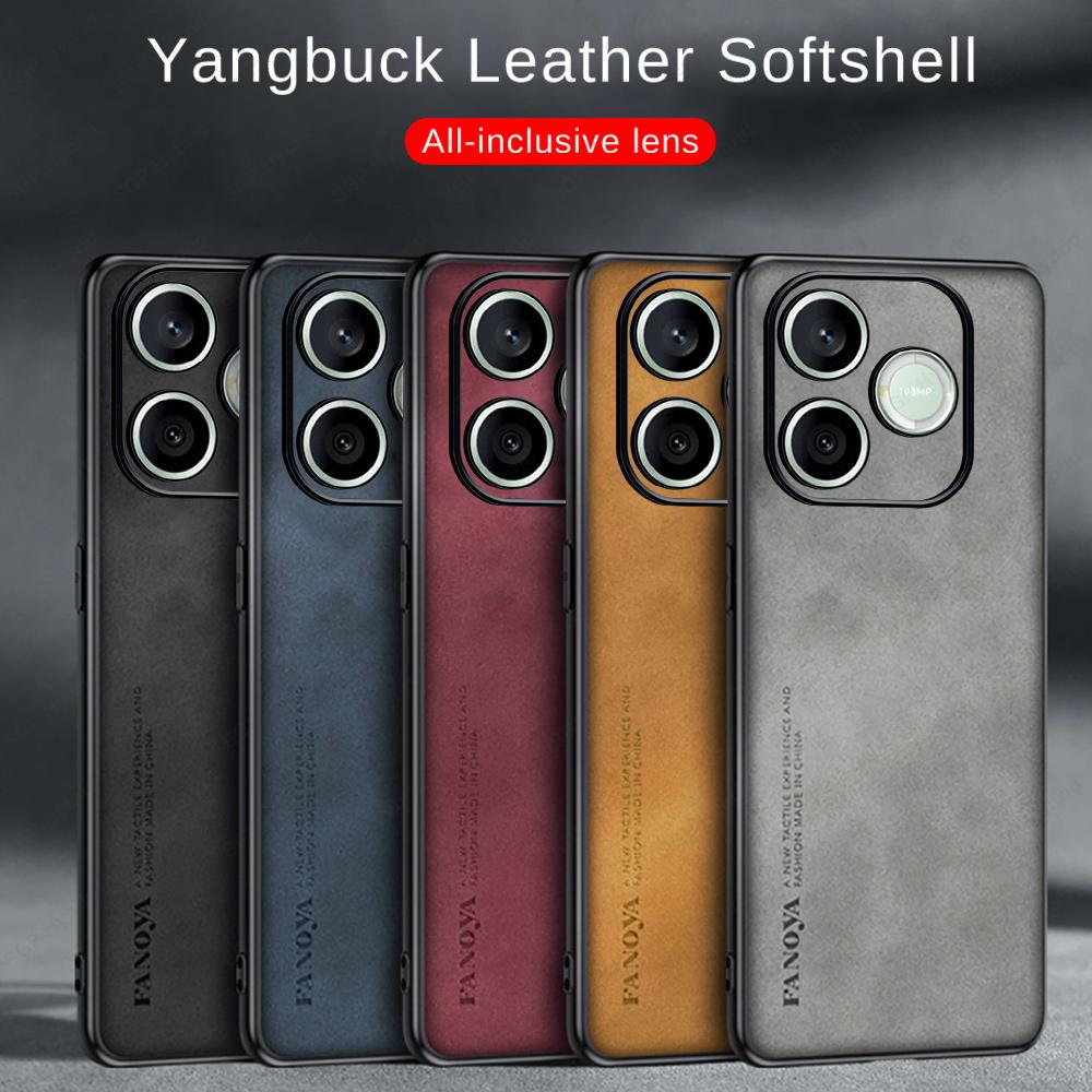 600 Lite Case Sheepskin Leather Funda For Honor 600Lite Honor600 Pro HONOR 600Pro 5G Global Camera Shockproof Cover Coque Bumper
