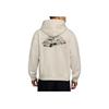 Nike As U Nk Sb Flc Po Hd Truckin Fleece Hooded Sports Casual Printed Sweatshirt Men Sweatshirt Beige FV7381-104