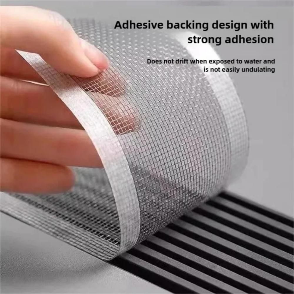 1pc 5mX7/10/12cm Self-Adhesive Floor Drain Stickers Shower Drain Hair Catcher Disposable Mesh Sink Strainer Filter For Bathroom