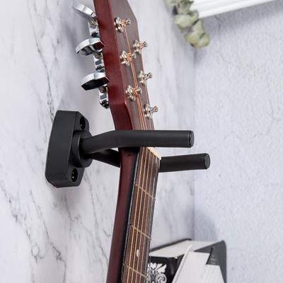 New Wall Mount Guitar Hanger Hook, Heavy Duty Non-Slip Instrument Holder For Acoustic Guitar, Bass, Ukulele, Violin Accessories