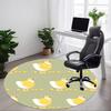 1pc Chicken Pattern Chair Carpet for Office, Soft Flannel Throw Mat, Perfect for Office, Holiday Party Decoration Choice Yy260320071