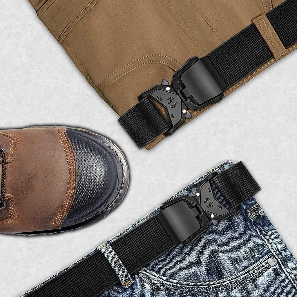 Pánský pásek s dvojitou rychloupínací přezkou z nylonu