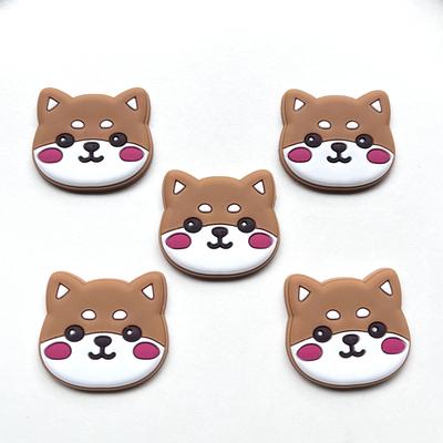 10PCS New Popular Cute Shiba Inu Pvc Decorative Flat Back Suitable Hair Accessories Refrigerator Sticker Phone Case Decorative Scrapbook Diy Materials