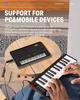 Donner MIDI Keyboard, 25 Keys, USB Controller, Mini Keyboard, Compact, Velocity Sensitive, Music Production, Japanese Instruction Manual, Black N-25