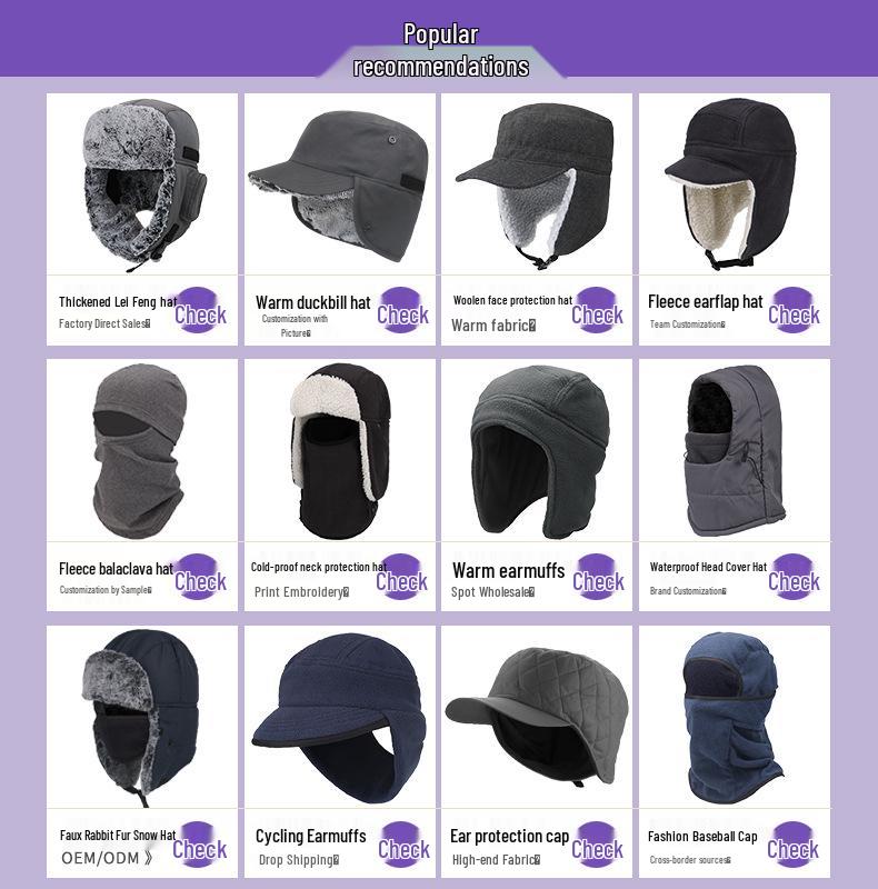 Unisex Outdoor Waterproof Winter Lei Feng Hat with Ear Protection