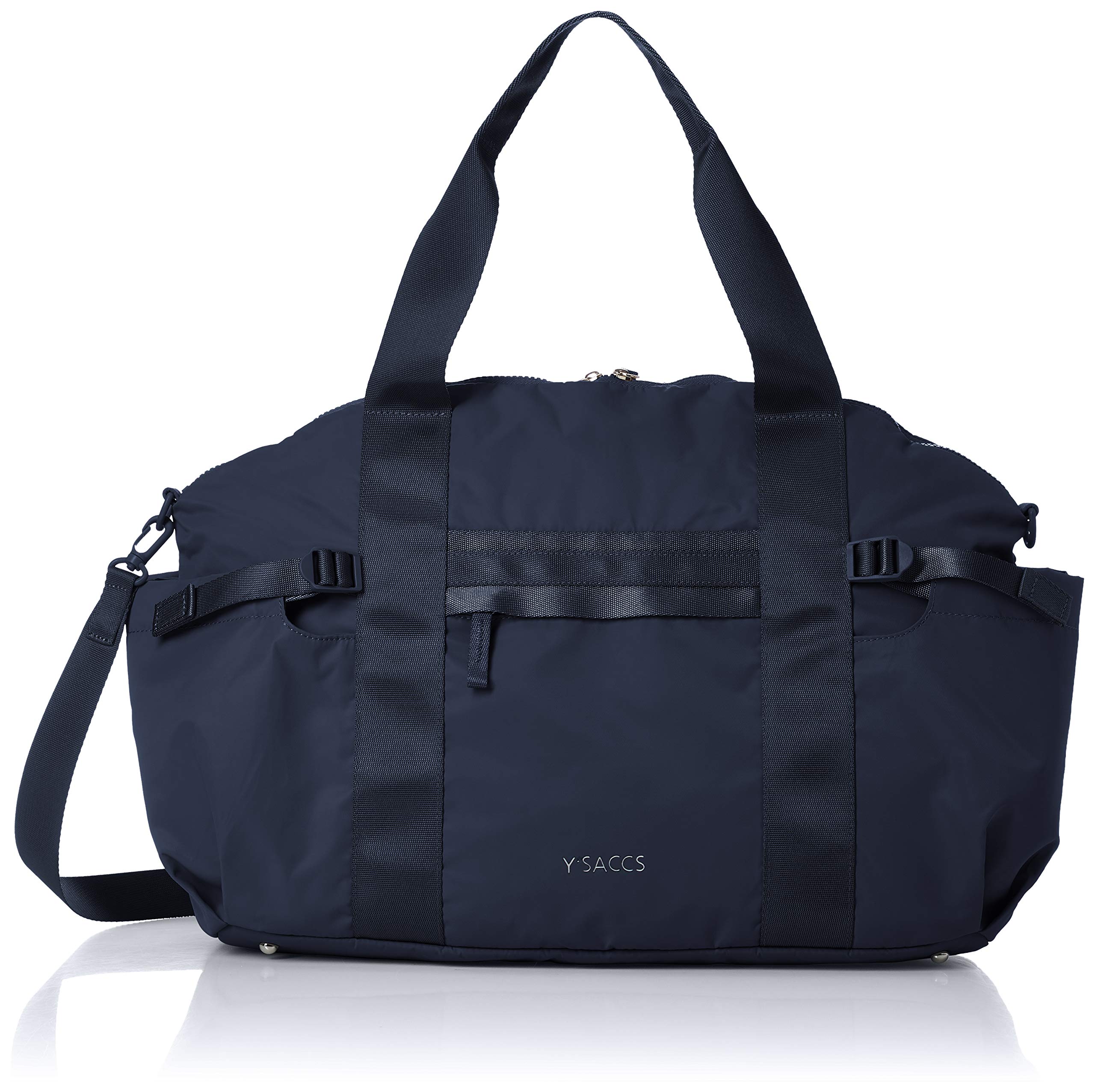 

Переработанный нейлон Повседневная лента Бостонская сумка Темно-синий [Isaac] Y01-04-03