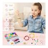 Pony Beads Alphabet Letter Beads Smiley Face Beads and Polymer Beads, Clay Beads, Iron Beads for Jewelry Making Kit with Elastic String and Rope,