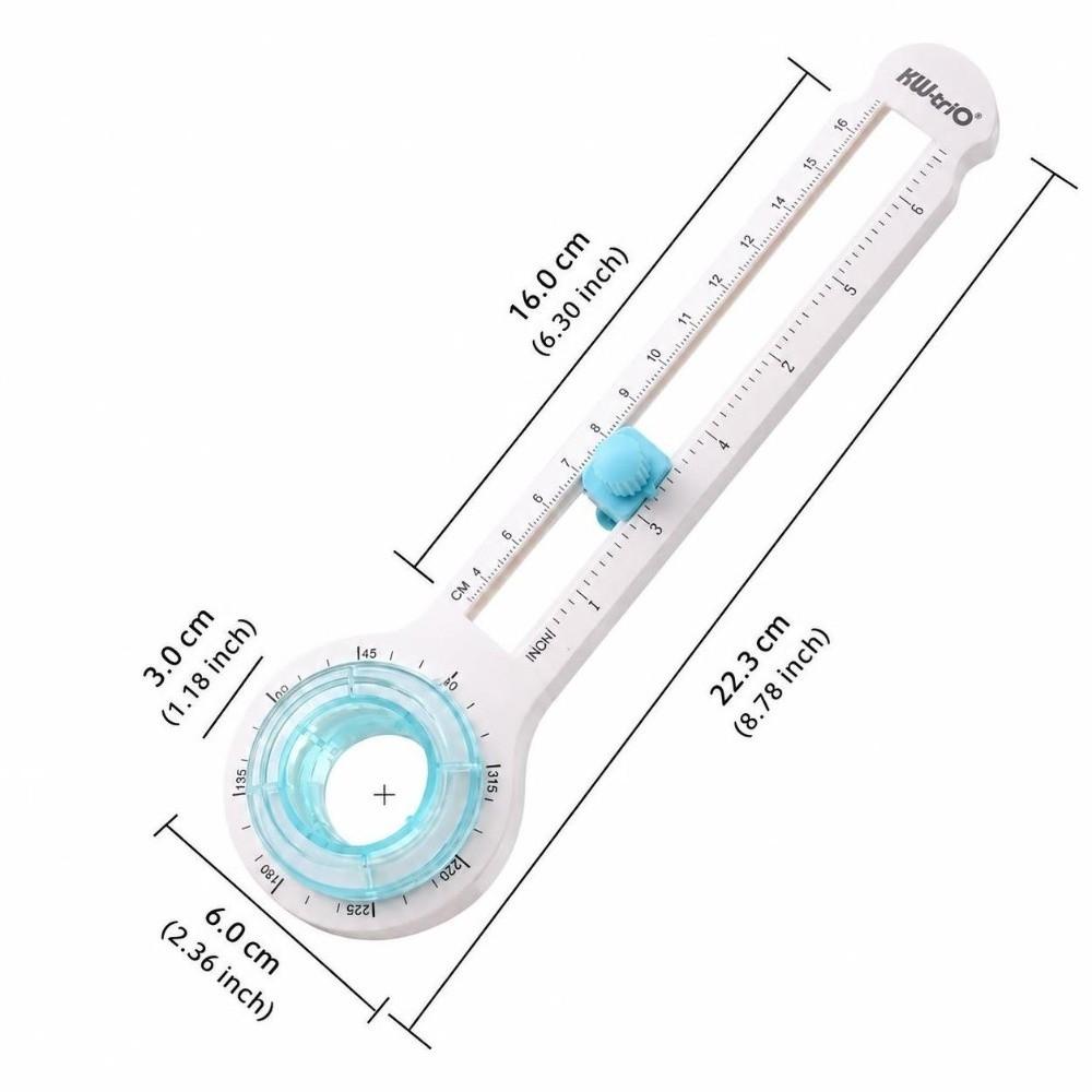 8-32cm Circular Paper Cutter Adjustable Cutting Diameter Rotary Cutter For Scrapbooking