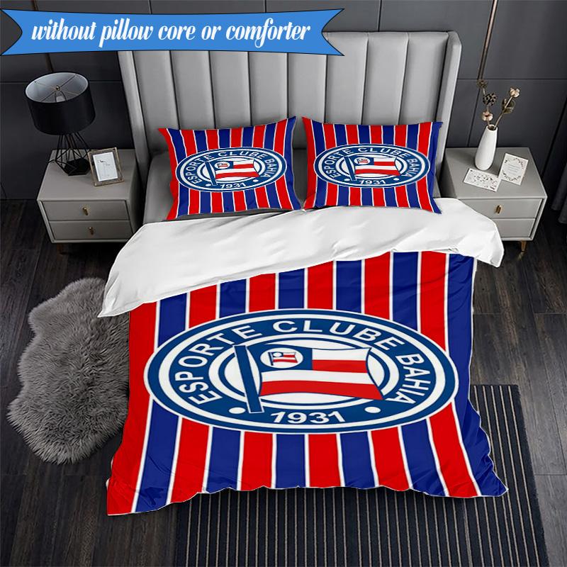 3PCS Esporte Clube Printed Soft Bedding Set,Including 1pc Duvet Cover And 2pcs Pillowcases Perfect for Bedroom, Dormitory, Fan gift