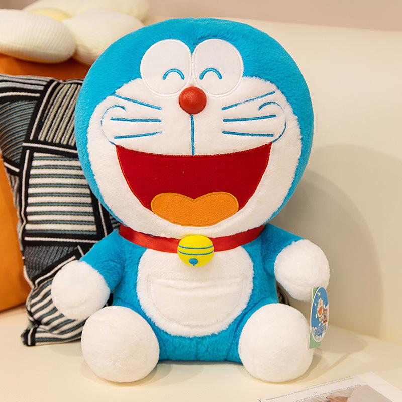 Plush toy doll blue fat cute children's doll rose jingle cat