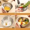 3pcs Stainless Steel Mixing Bowl Set, Used for Cooking, Baking, and Serving, Kitchen/mixing Bowl, Measuring Cup for Baking