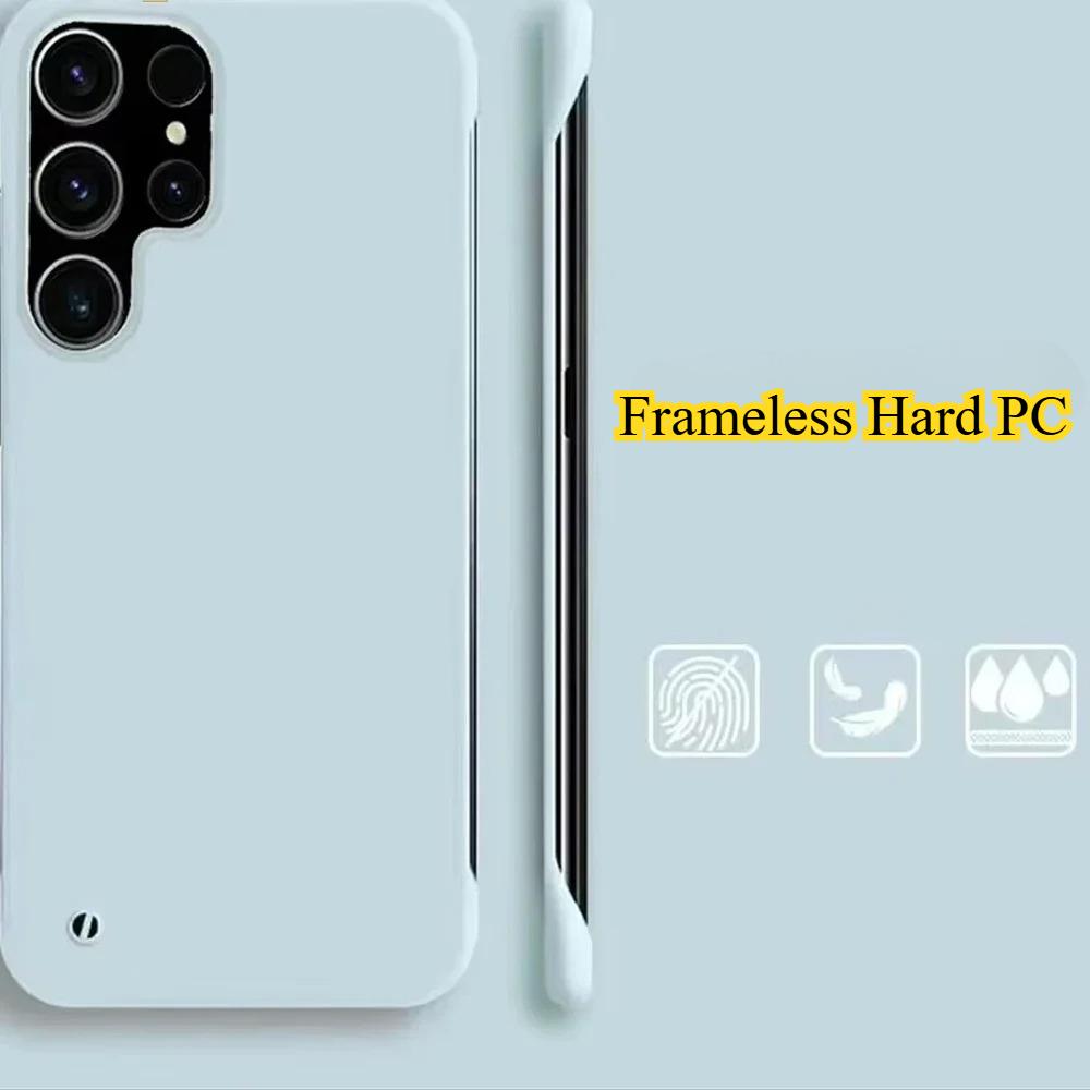 Slim Frameless PC Case for Samsung Galaxy A6 A A3 A16 A4 A3 A2 A1 A34 A33 A32 A31 A24 A36 Matte Ultra Thin Hard Cover