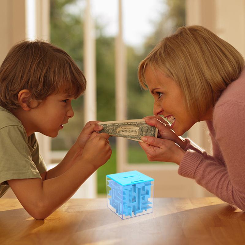 Thinkmax Money Saving Puzzle Maze Box for Kids and Children, Money Maze Bank, Coin Cash Bill Storage