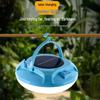 Wasserdichte LED-Schalensichel-Leuchte, solarbetrieben: Tragbar, Drei-Stufen-Dimmfunktion für Camping & Nachtfischen
