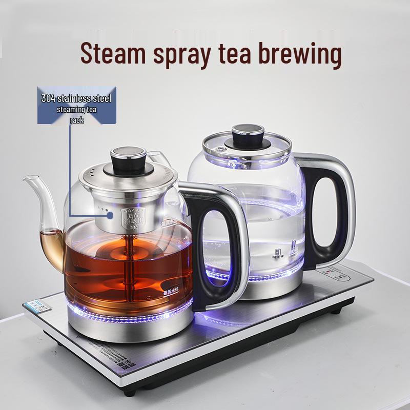 Fully Automatic 1.5L Electric Kettle and Embedded Tea Set