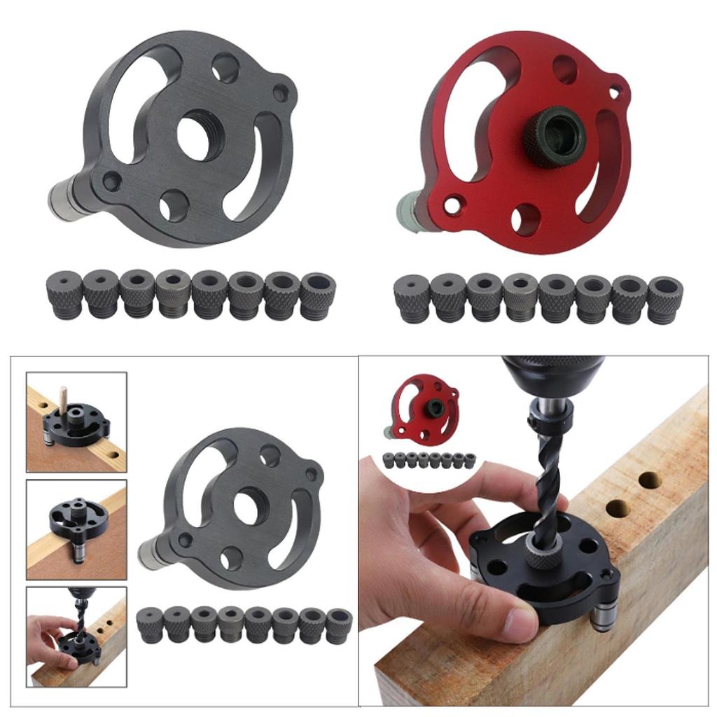 Woodworking Pocket Hole Jig Stainless Steel Accessories Easy to Mount Parts Vertical Doweling Jig for Woodworking Drilling Guide