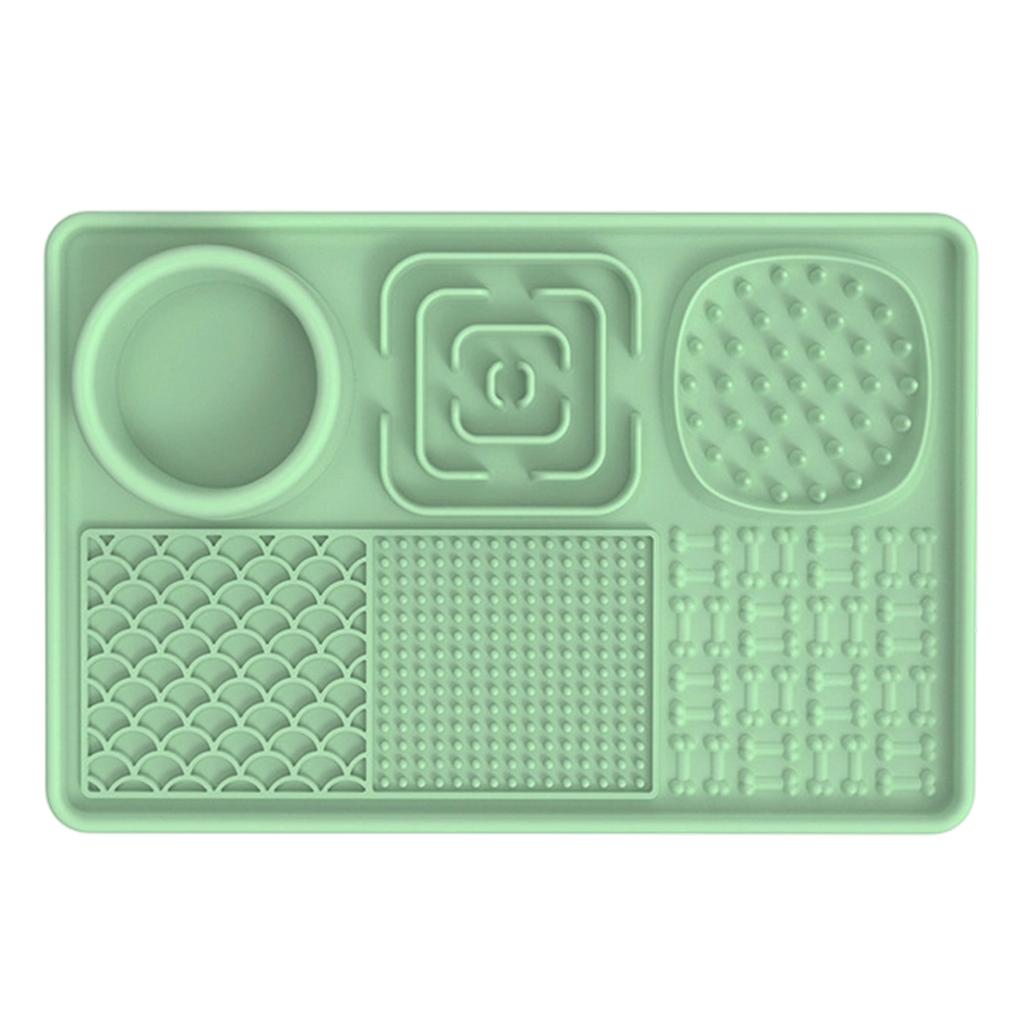 Pet Licking Mat for Dogs and Cats Slow Feeder Silicone Non Slip Textured Surface Interactive Feeding Pad
