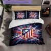 Set Lenzuola Atletico Madrid Modello 3 Pezzi Morbida Copripiumino in Microfibra con Federe per Camera da Letto