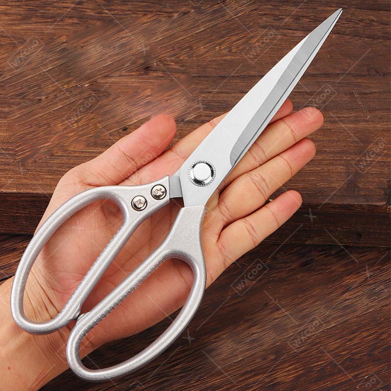 WXCOO Stainless Steel Kitchen Scissors Chicken Bone Scissors Cutting Multifunctional Food Scissors Slicing Fish Meat 5