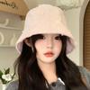 Little Fragrant Style Cute Flower Fisherman Hat for Women In Autumn and Winter Windproof Face Small Pot Hat Korean Versatile Sweet Bucket Hat