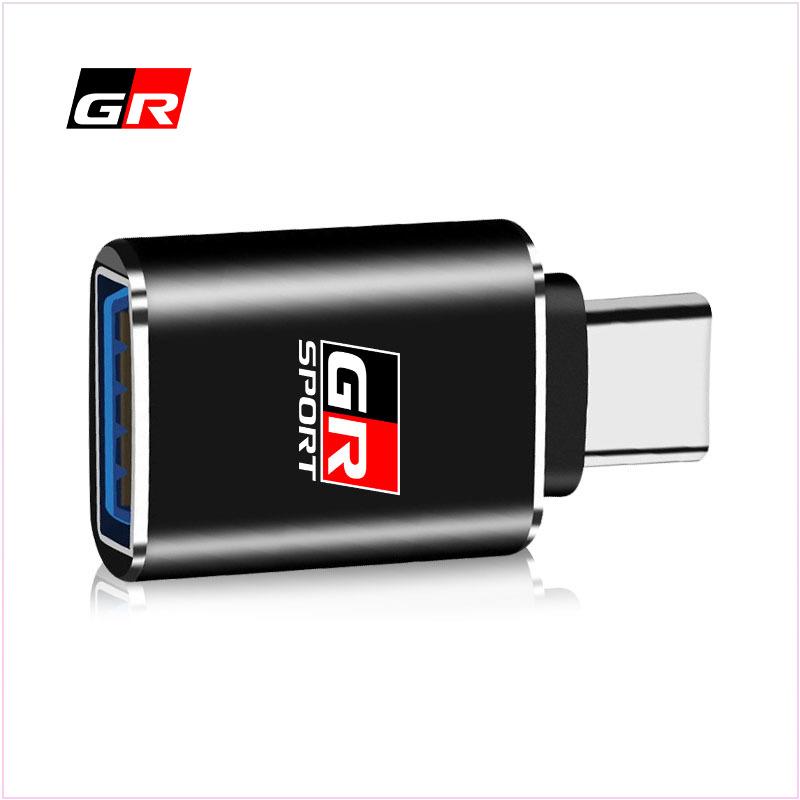 USB 3.0 To TypeC Adapter Mini Converter Phone Charging Cable Charger for Toyota TRD GR E150 E120 Land Cruiser 200 Chr Corolla Yaris Rav4