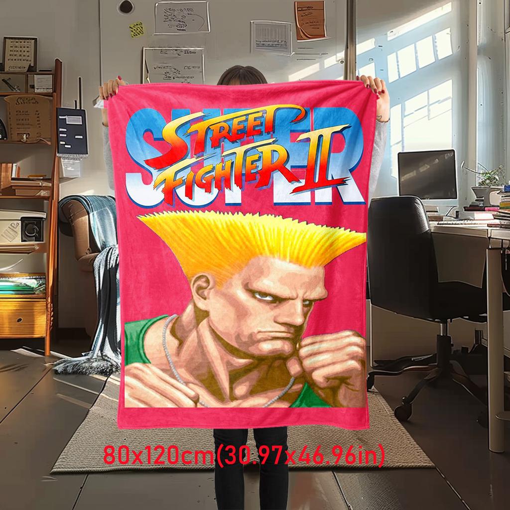Super Street Fighter Ii Artwork Blanket Soft And Portable All Season Home Bed Sofa Blanket Office Travel Nap Break Warm Blanket