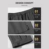 Men's Ice Silk Loose Fit Cuffed Casual Pants