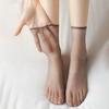 10 Pairs Women Transparent Summer Thin Anti-Slip Socks Set Cool Breathable Ladies Silk Socks