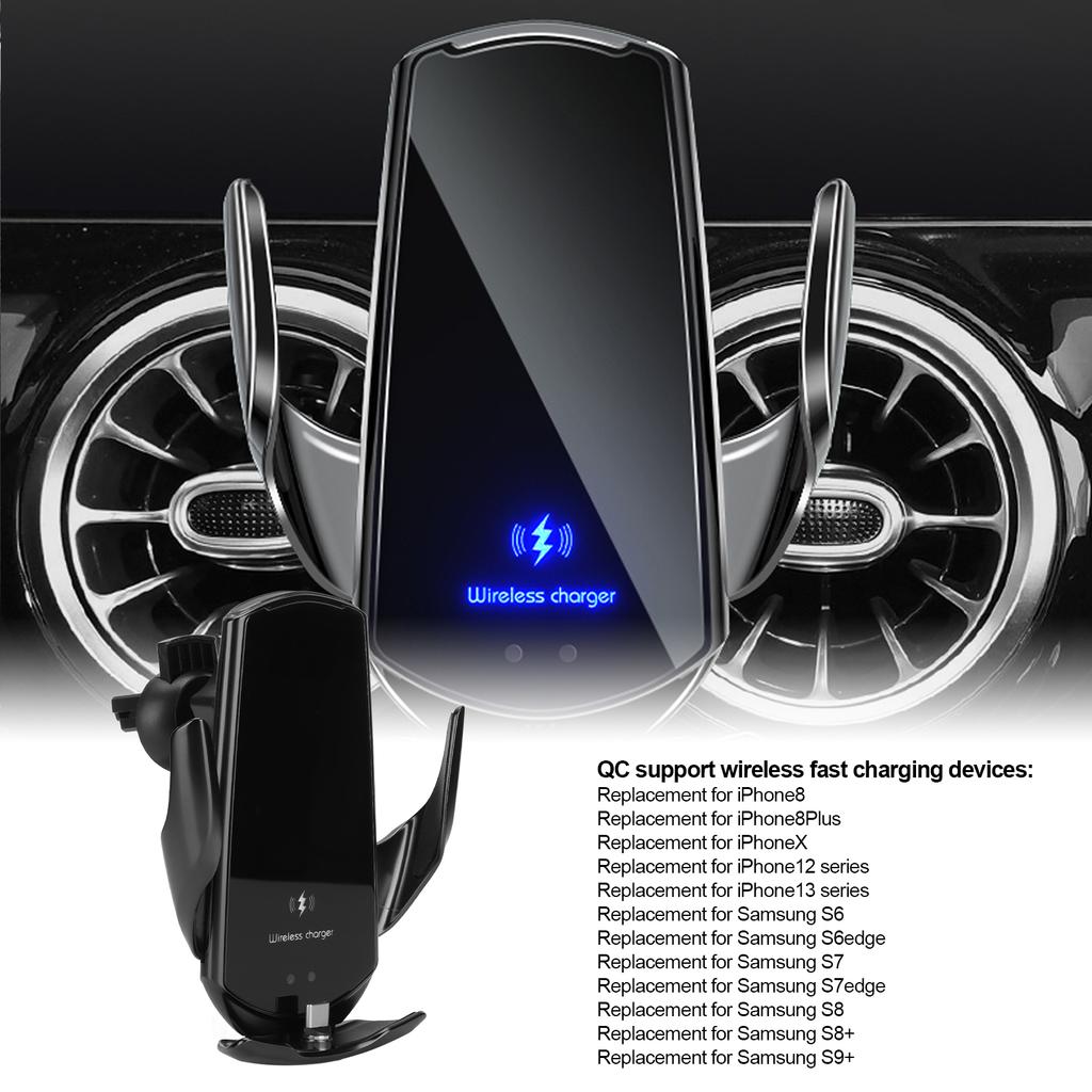 Smart Sensor Car Wireless Magenetic     Vent Mount Holder   15W Cell Phone Fast Charging
