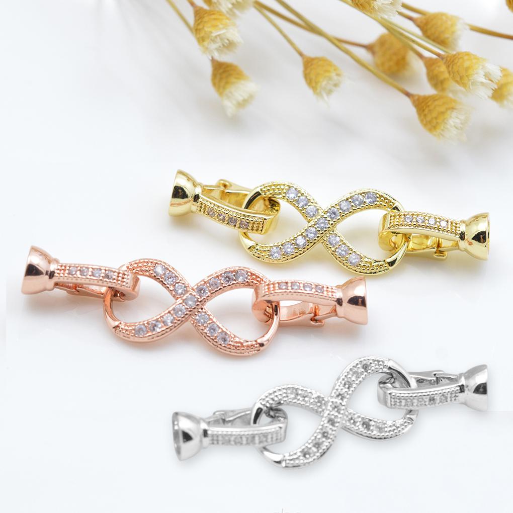 Bracelet Necklace Clasp Bangle Bracelets Fashion Zircon Hook Connector Jewelry Handmade DIY Making Finding Accessory