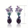 Exquisite and fashionable classic earrings, sparkling butterfly earrings, suitable for giving to wedding girlfriends