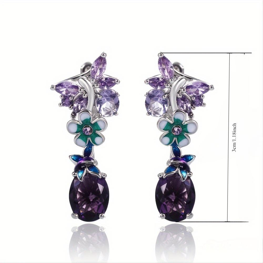 Exquisite and fashionable classic earrings, sparkling butterfly earrings, suitable for giving to wedding girlfriends