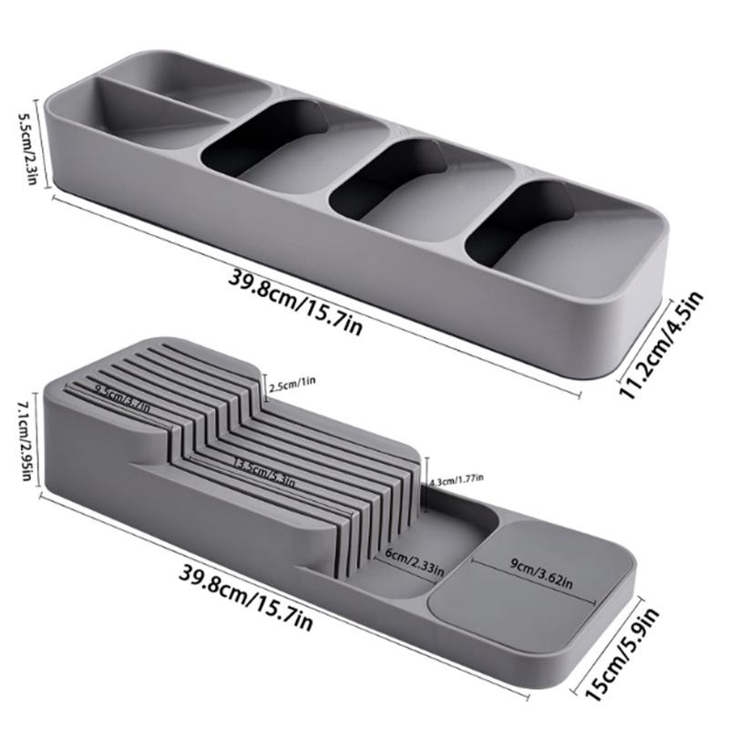 Compact Cross-border Knife & Cutlery Drawer Organizer
