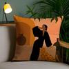 Art Abstract Illustration Cushion Cover Soft Short Plush Double-Sided Printing Home Decor Machine Washable Pillow Case Gift