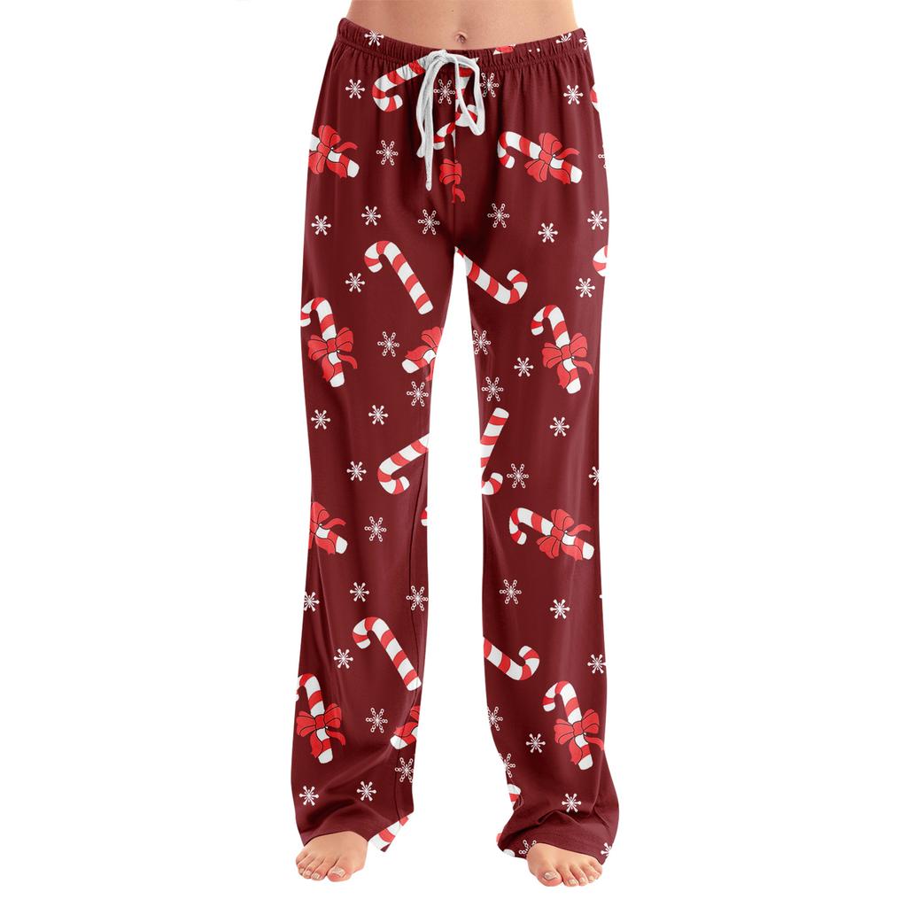 Adult Fashionable Loose Christmas Printed Casual Pants, Loungewear, Sleep Pants
